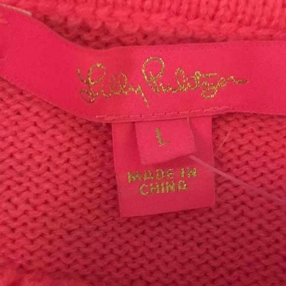 NWT Lilly Pulitzer Tekla Sweater Coral Sands Large - Picture 5 of 10